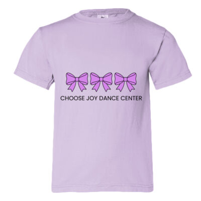Choose Joy Three Bows – Kids Comfort Colors 9018 Tee Thumbnail